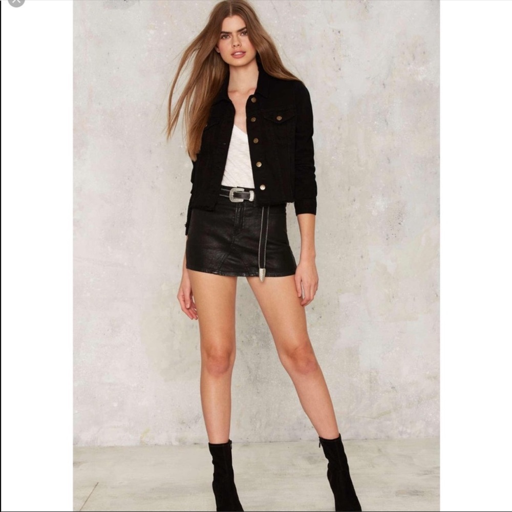 Pistola BRANDO CROP DENIM JACKET - WHITE LIES